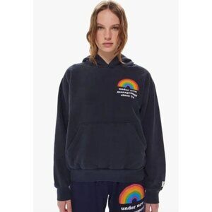 CLONEY  rainbow management pullover hoodie Size Medium